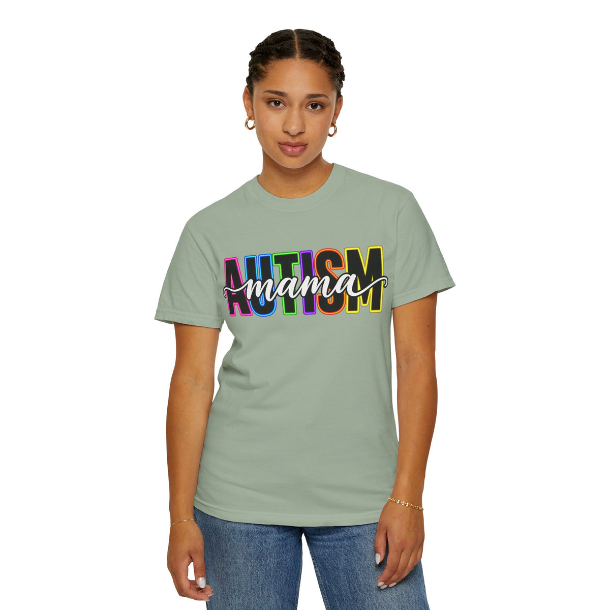 Autism Mama T-Shirt — Colorful Pride Support Tee for Moms