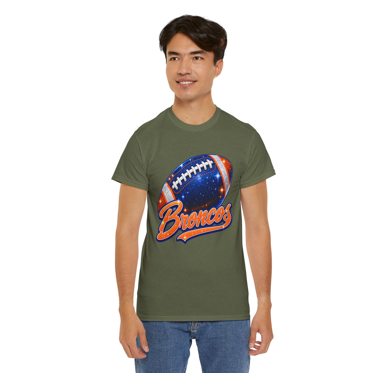 Broncos Football T-Shirt — Galaxy Football Graphic Tee