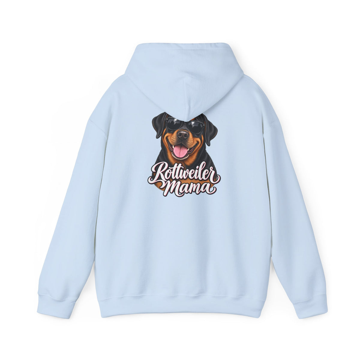 Rottweiler Mama Hoodie — Cute Rottie Portrait Pullover for Dog Moms