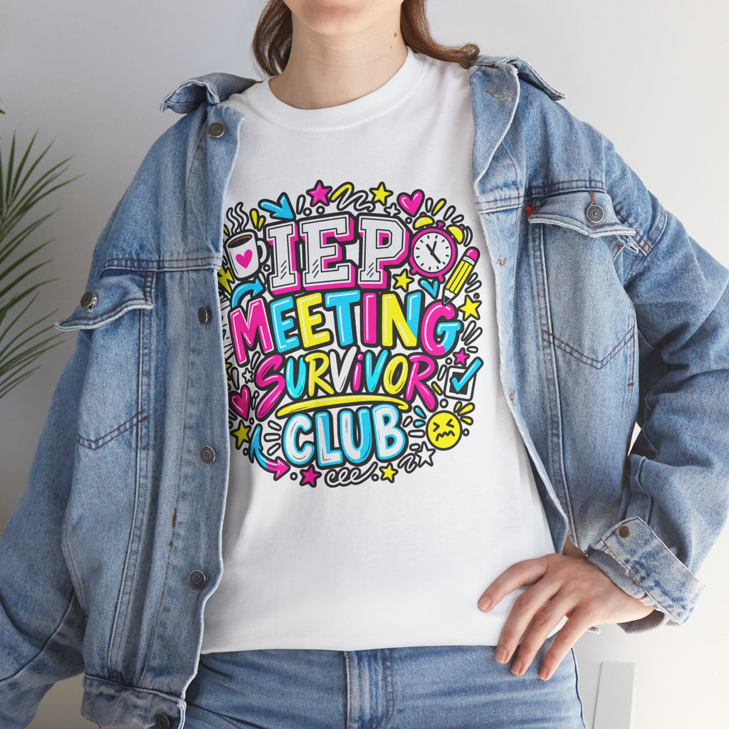 Video Meeting Survivor Club T-Shirt — Funny Remote Work Tee