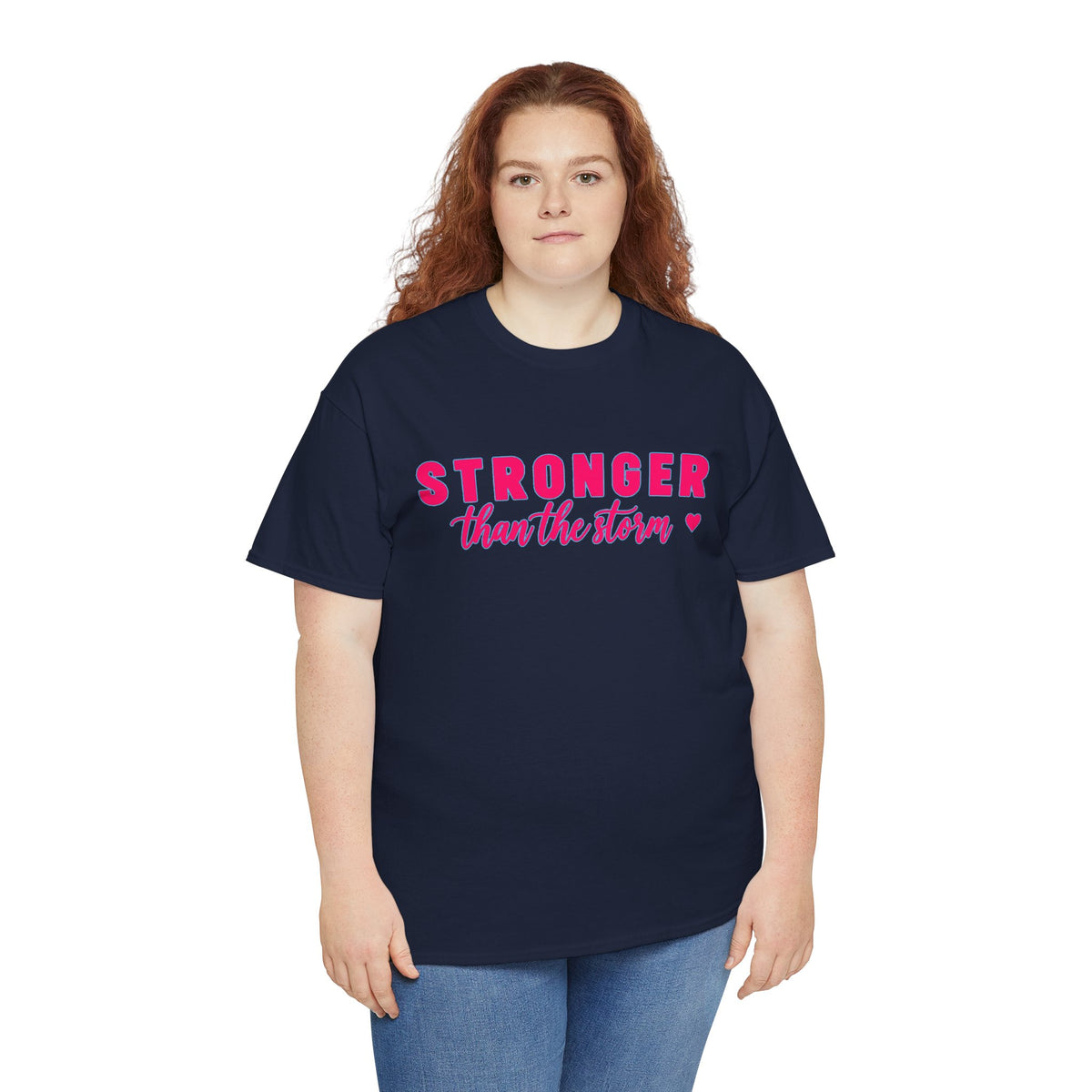 Stronger Than the Storm Tee - Inspirational Women's Resilience T-Shirt