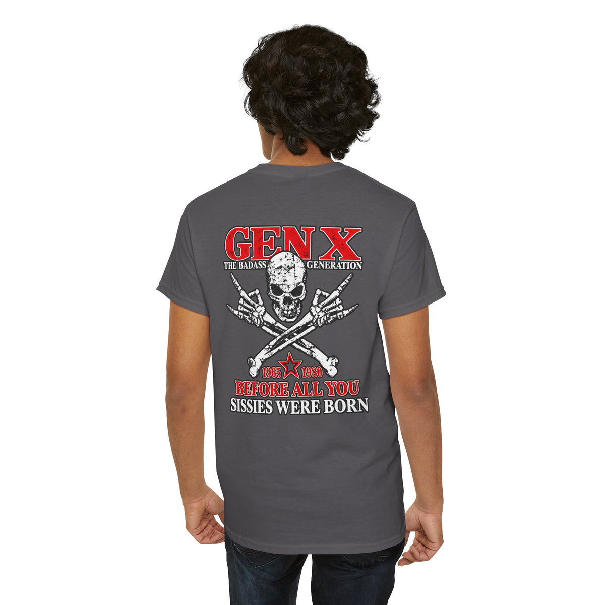 Gen X T‑Shirt — "The Badass Generation" Skull & Crossbones Retro Tee