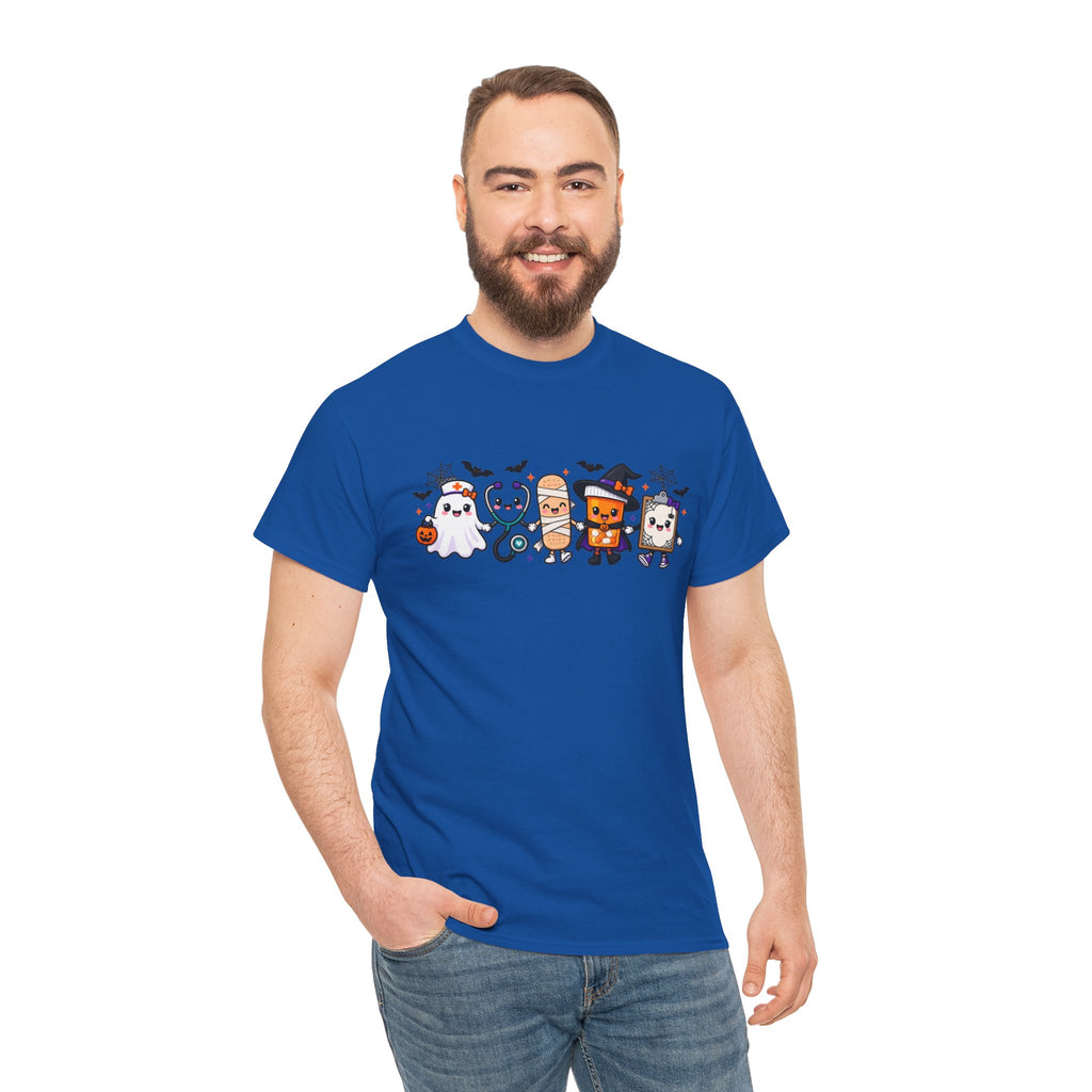 Halloween Candy Characters Tee — Cute Trick-or-Treat Ghosts & Candy Corn Shirt