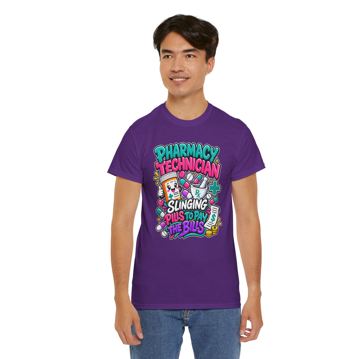 Pharmacy Technician T‑Shirt — "Slinging Pills to Pay the Bills" Graphic Tee