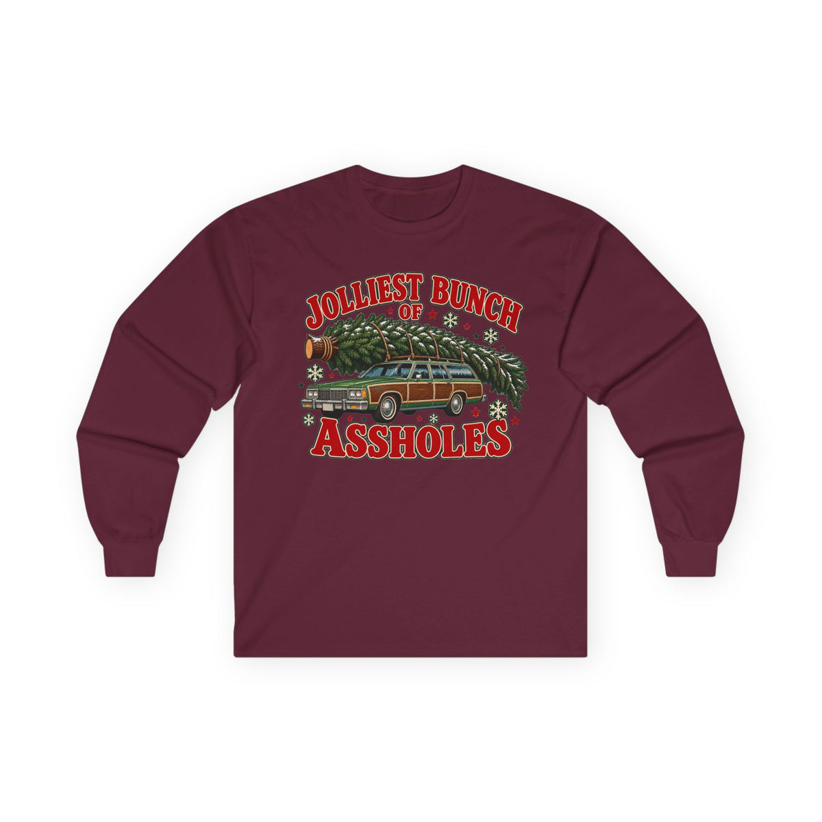 Jolliest Bunch of Assholes Christmas Long Sleeve Tee