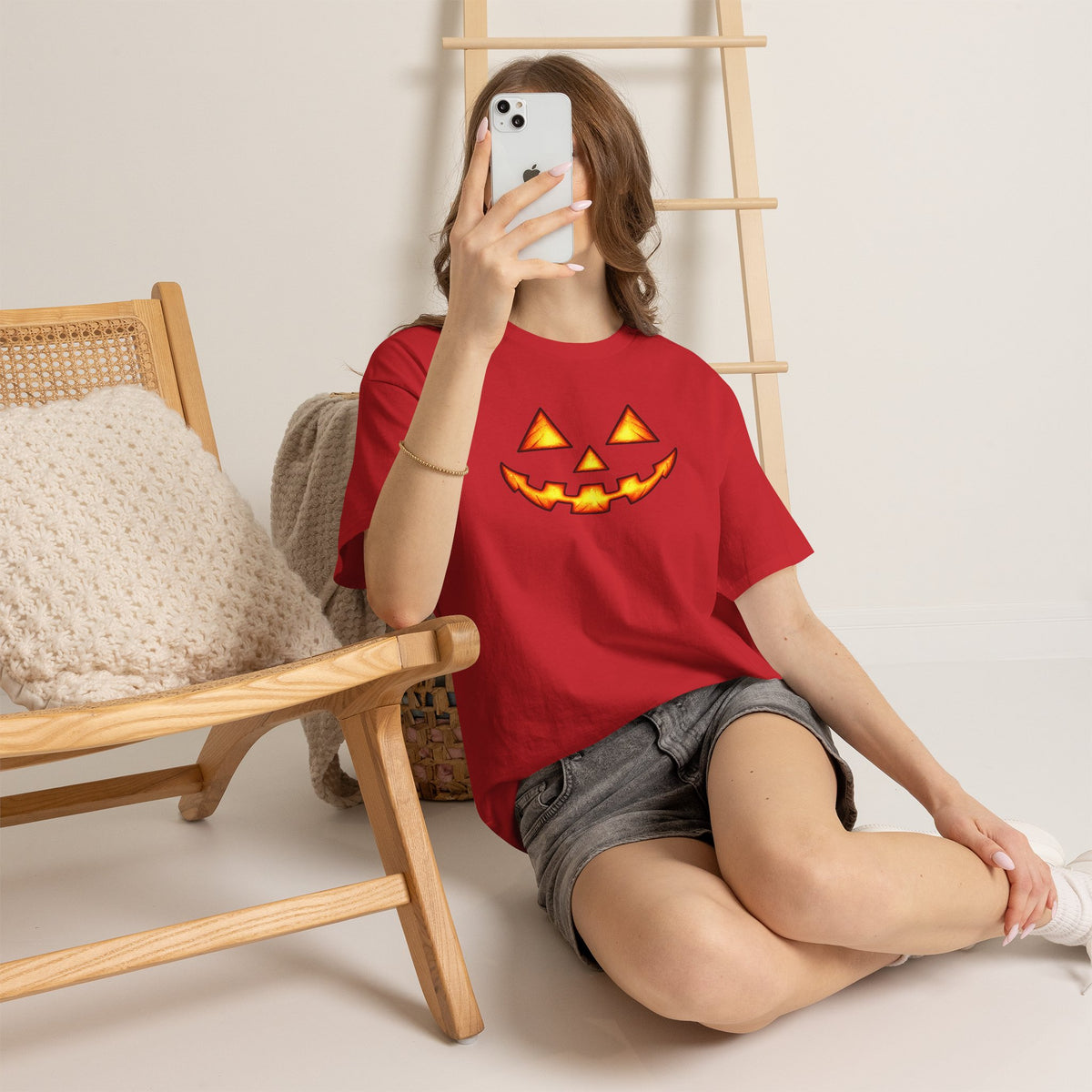 Halloween Jack-O'-Lantern Happy T-Shirt