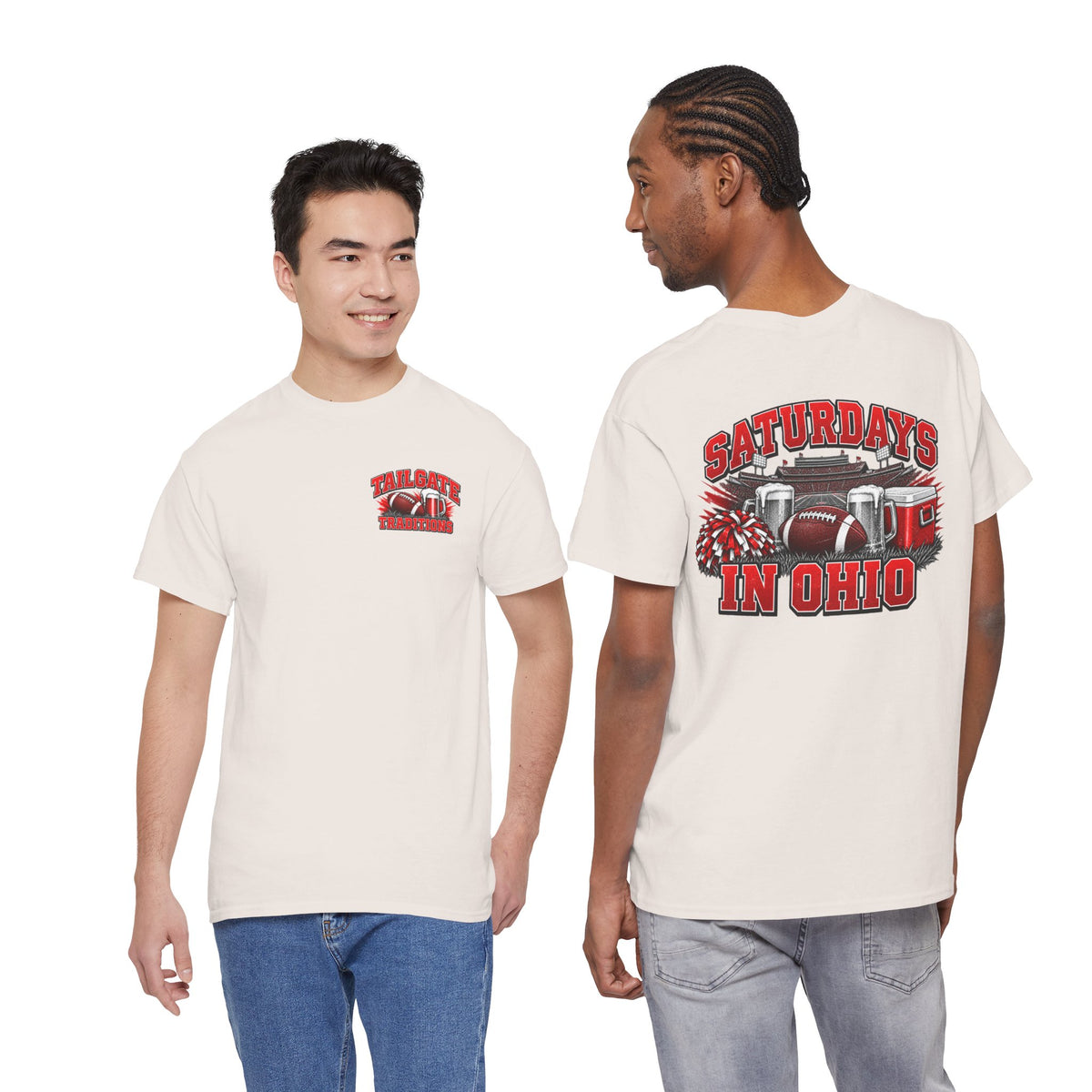 T-Shirt — Saturdays in Ohio Football & Tailgate Tee