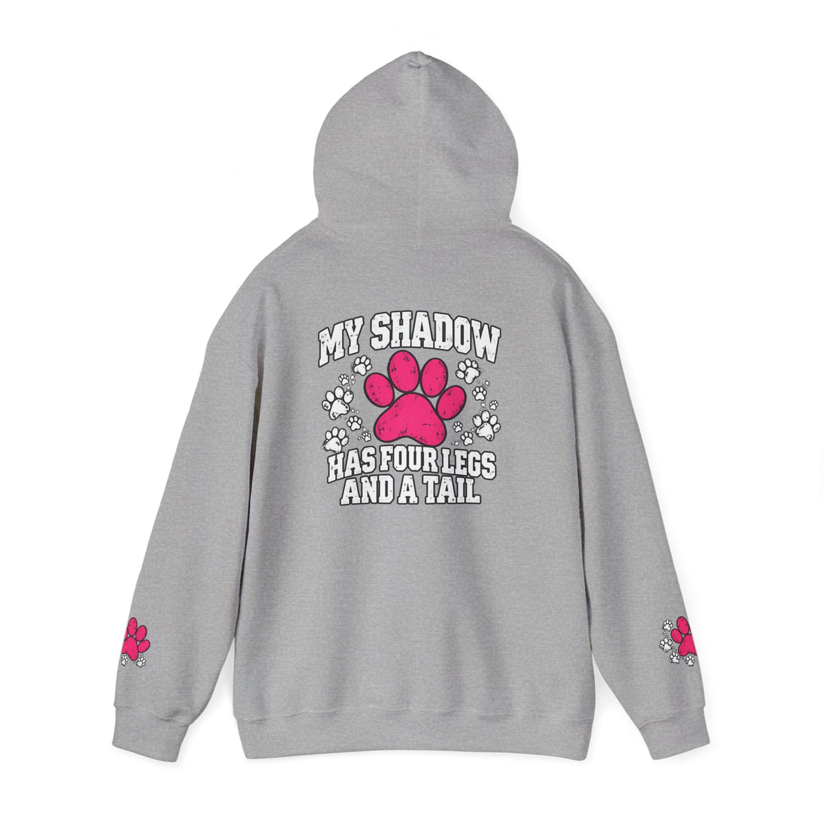 My Shadow Has Four Legs and a Tail Paw Print Hoodie