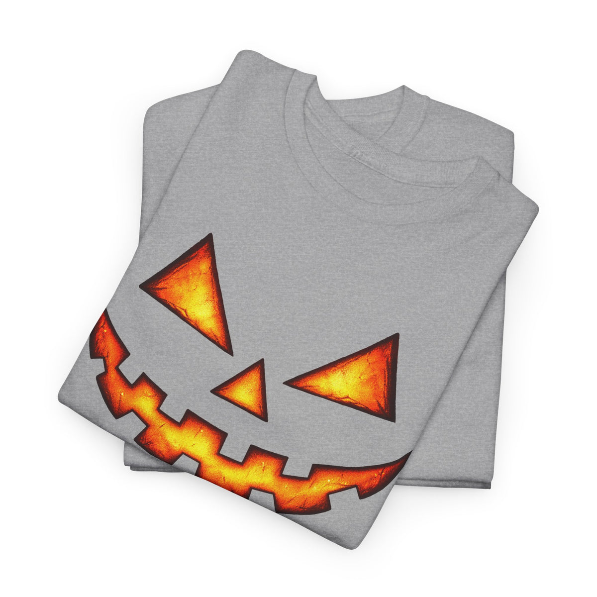 Jack-O'-Lantern Pumpkin Scary Face T-Shirt — Halloween Horror Costume Tee