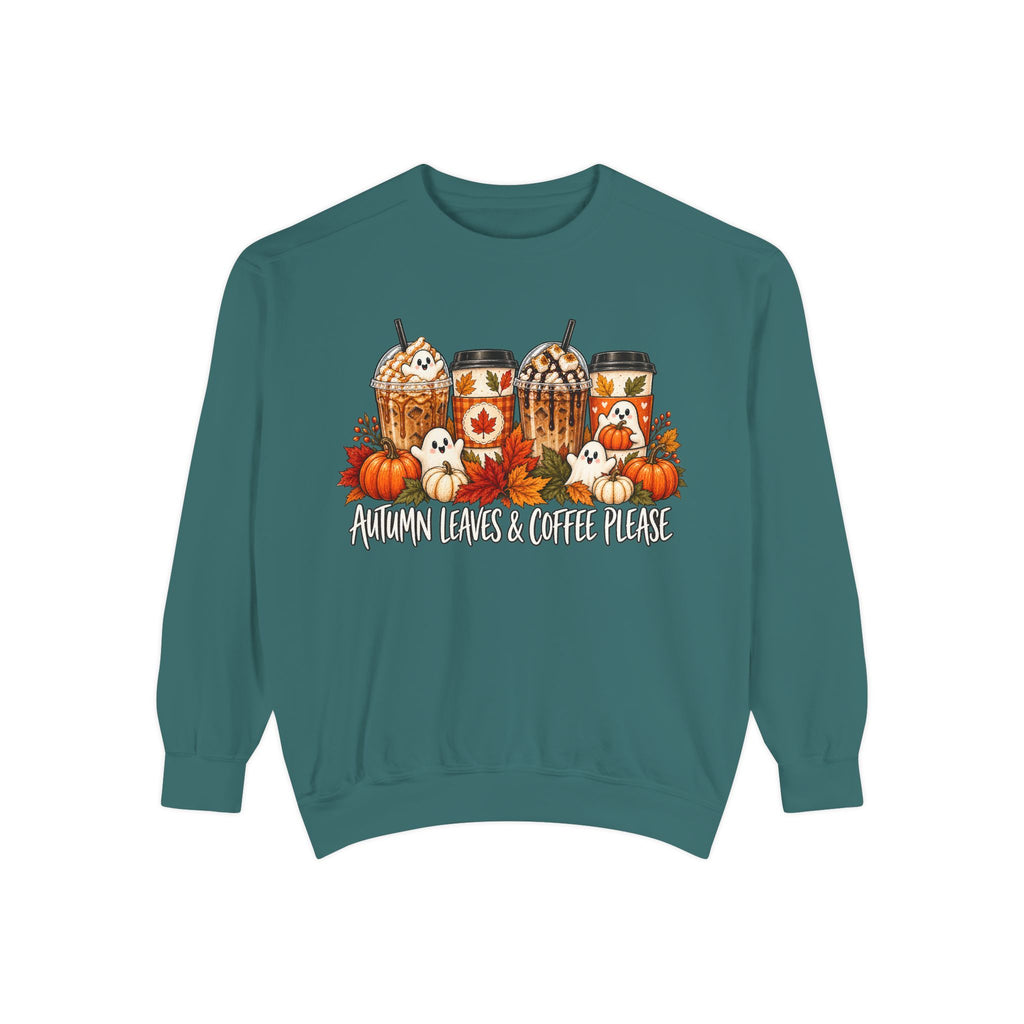 Pumpkin Spice Coffee Sweatshirt — Fall Coffee Lover Graphic Sweatshirt