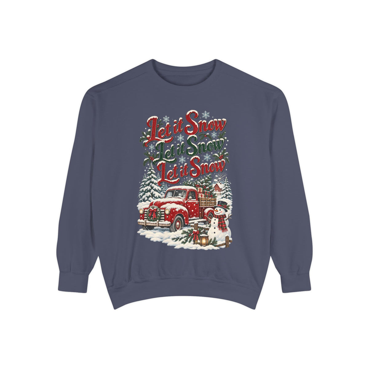 Let It Snow Vintage Truck Sweatshirt