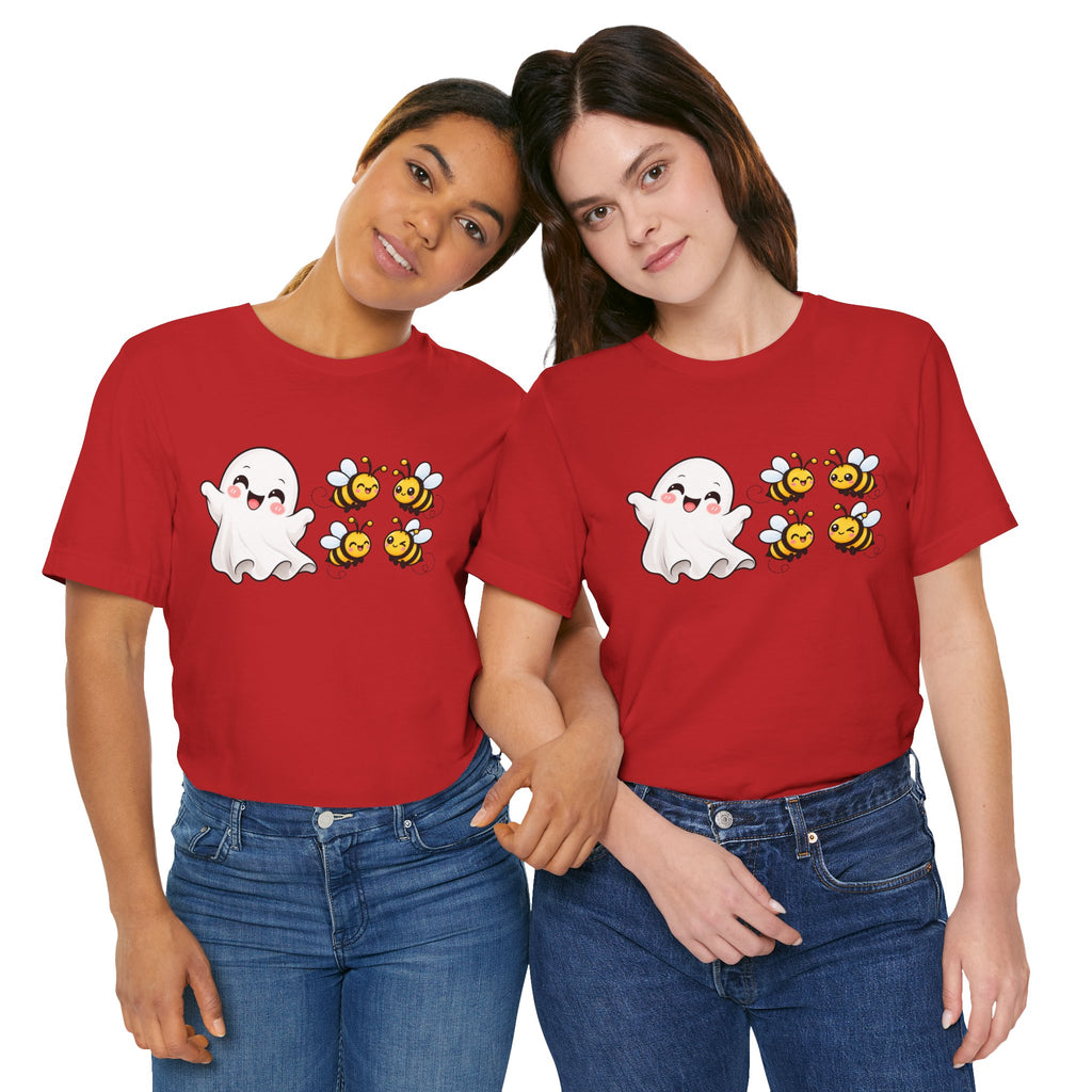 Boo & Bees Halloween Tee – Cute Ghost & Bee Shirt | Spooky Season Must-Have