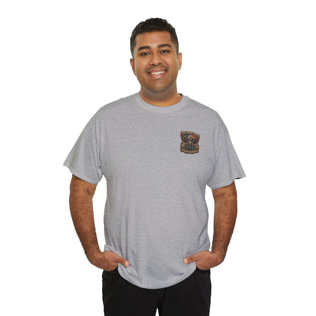 Freedom Rider Motorcycle T‑Shirt — Born to Roam Vintage Biker Tee