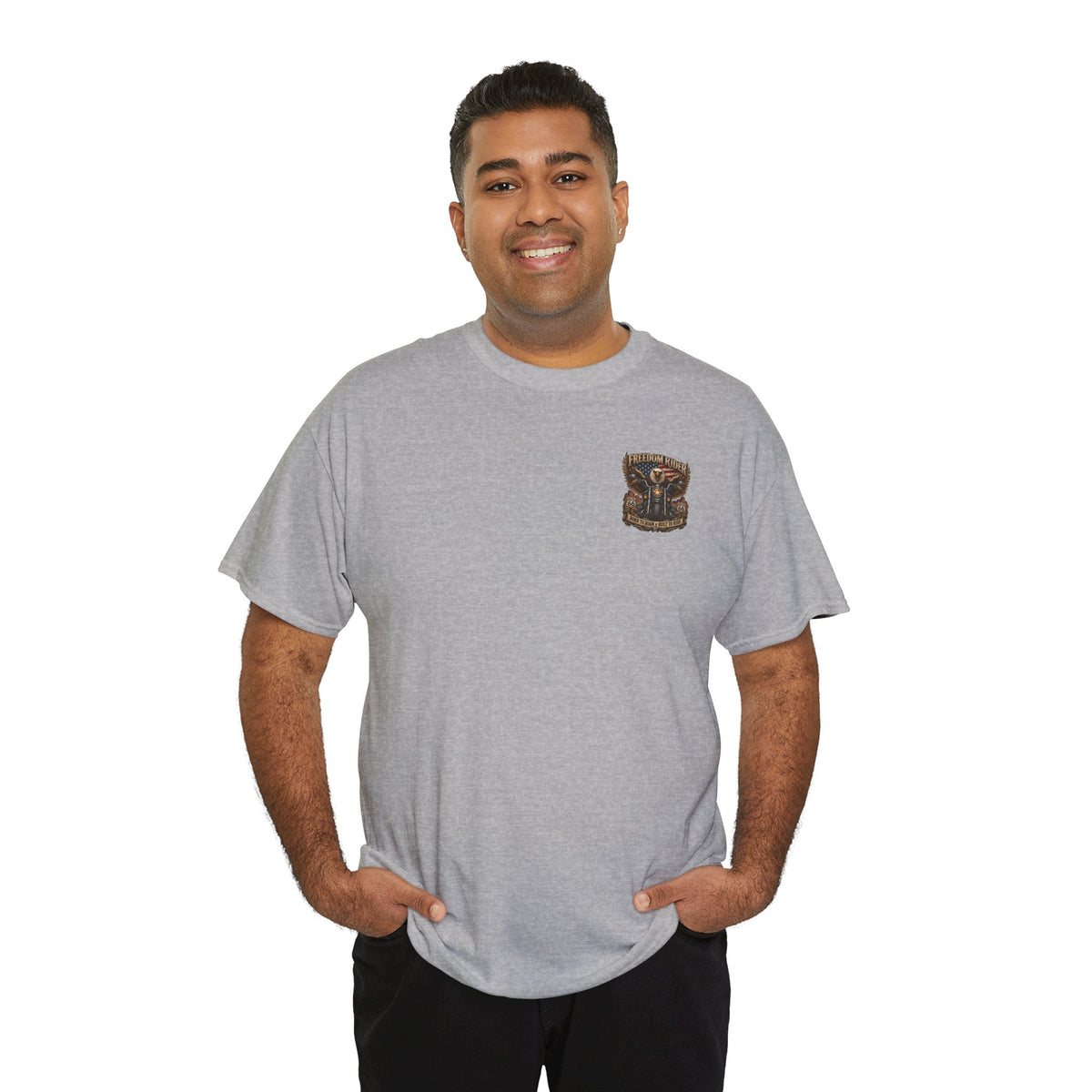 Freedom Rider Motorcycle T‑Shirt — Born to Roam Vintage Biker Tee