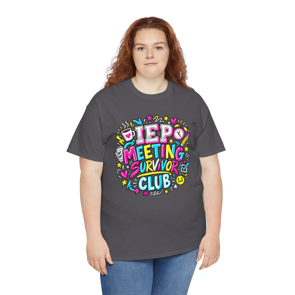 Video Meeting Survivor Club T-Shirt — Funny Remote Work Tee