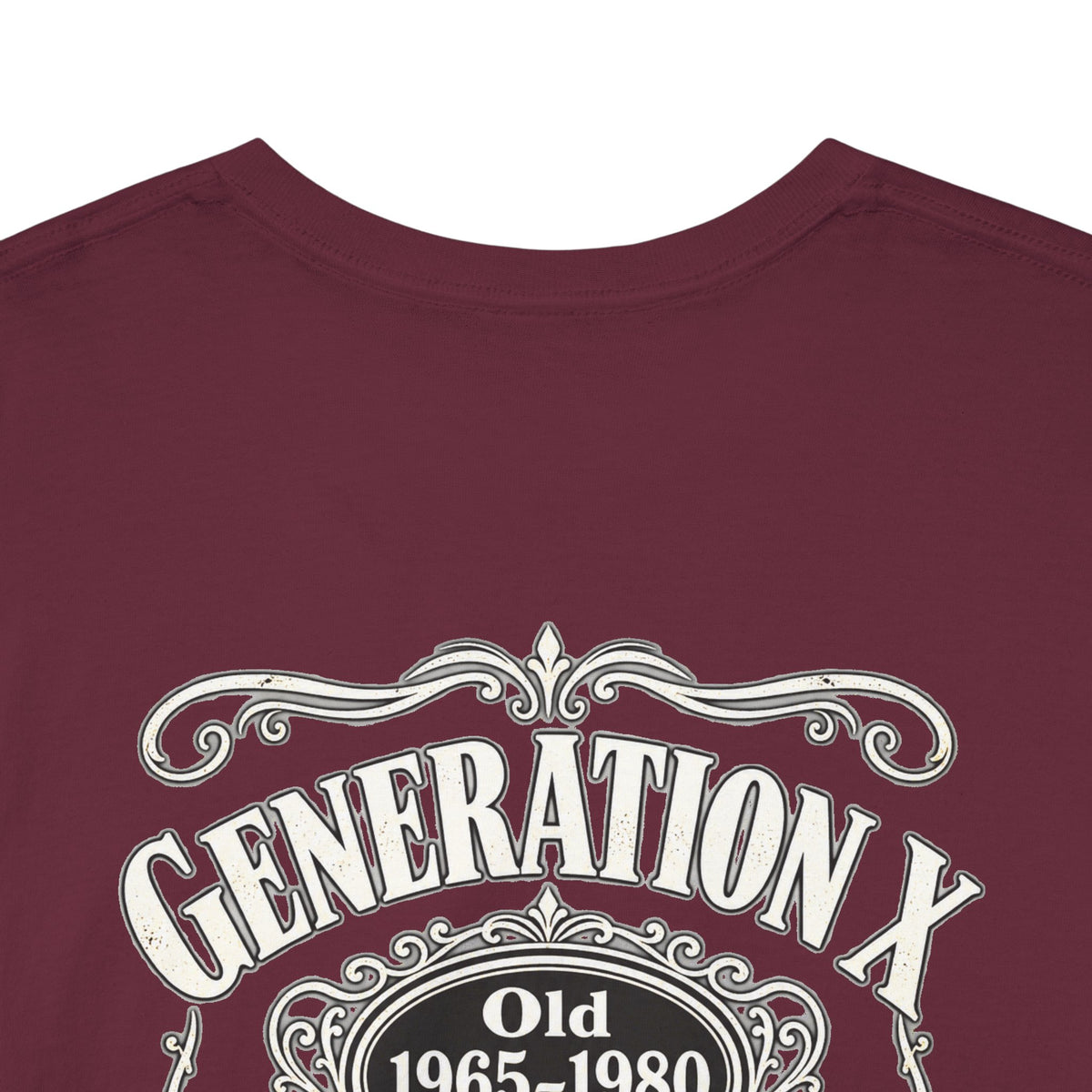 Generation X T‑Shirt — 'Stay Feral' Vintage Whiskey Label Tee (Born 1965–1980)