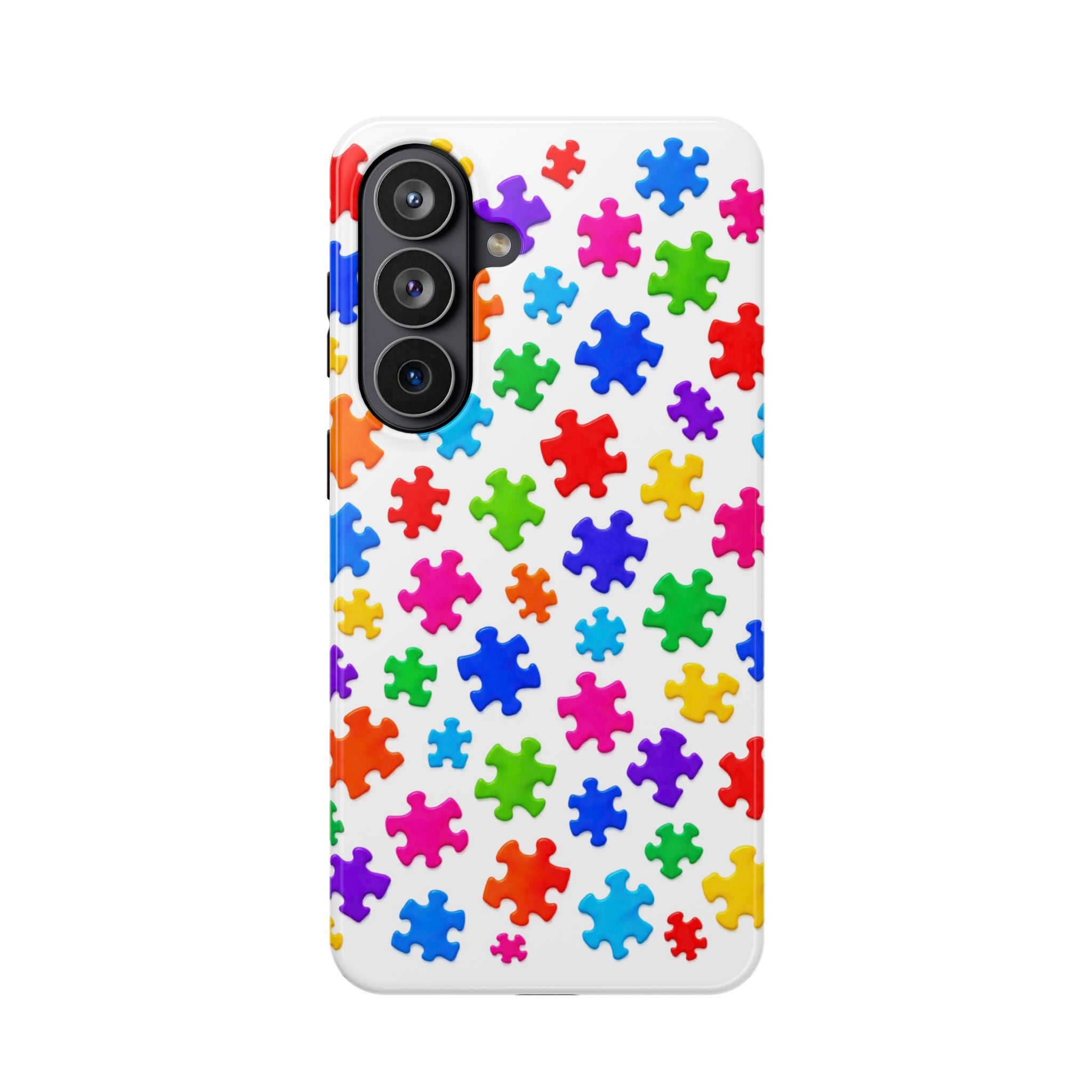 Autism Puzzle Pattern Magnetic Impact-Resistant Phone Case