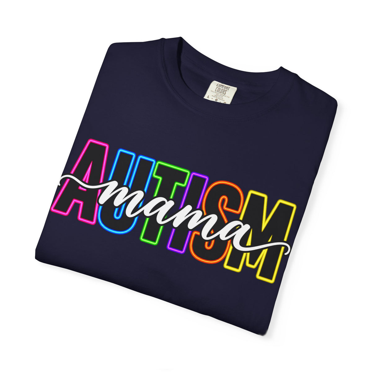 Autism Mama T-Shirt — Colorful Pride Support Tee for Moms