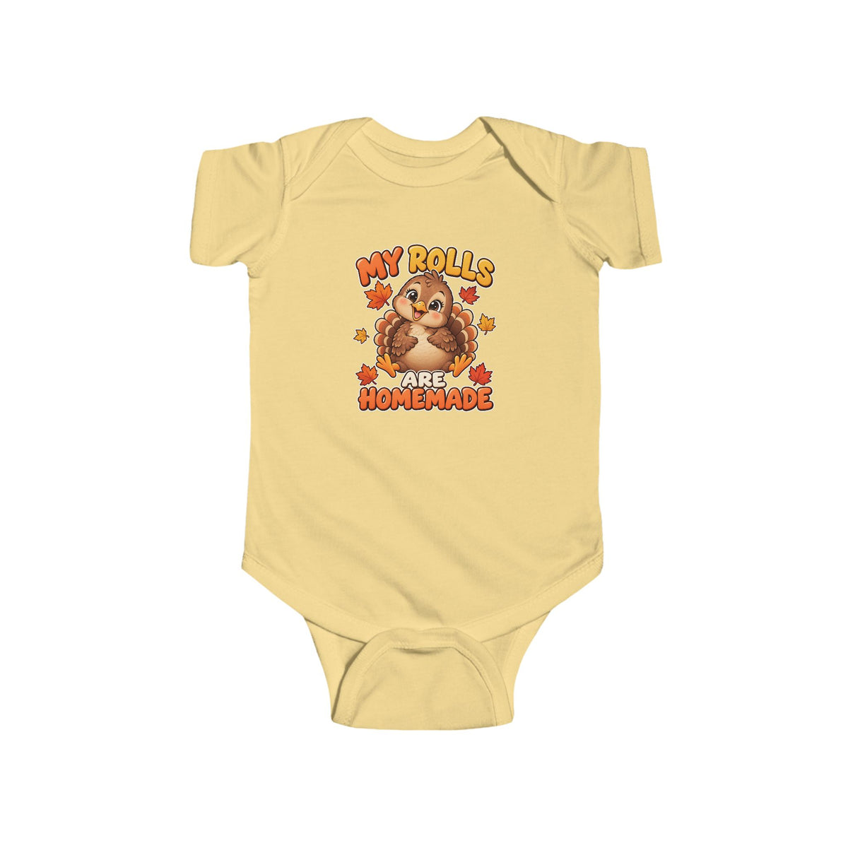 Infant Bodysuit - "My Rolls Were Homemade" Cute Dachshund Baby Onesie