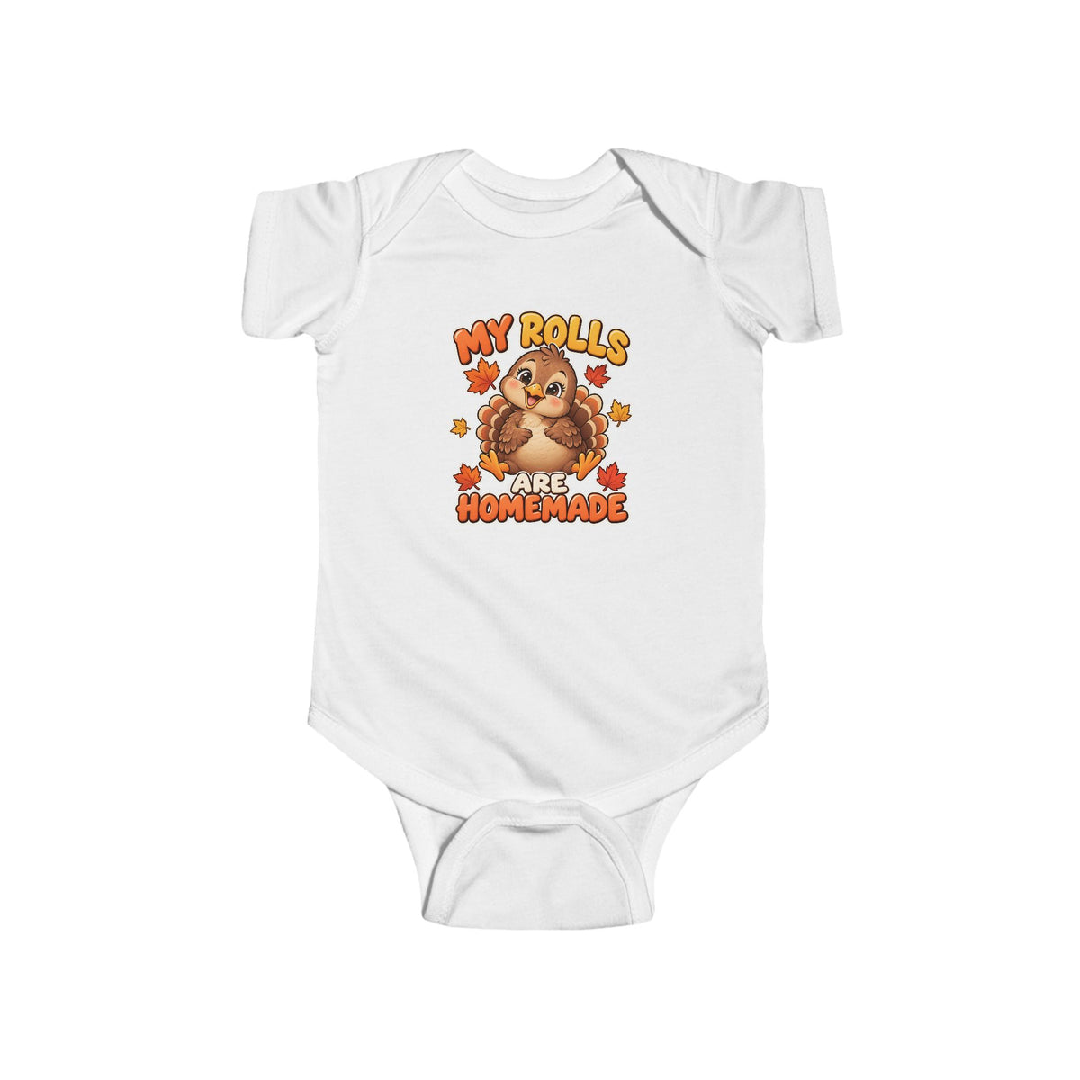 Infant Bodysuit - "My Rolls Were Homemade" Cute Dachshund Baby Onesie