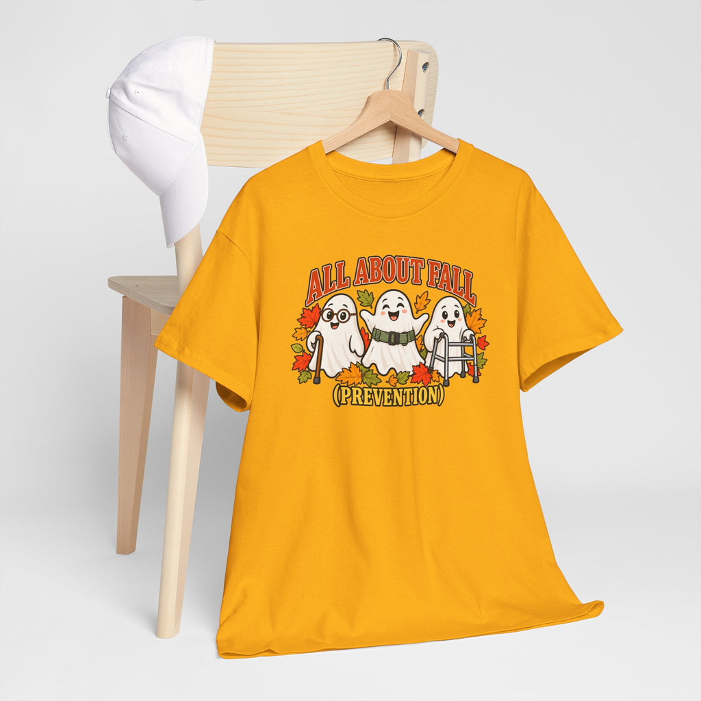 All About Fall (Prevention) Ghost Tee — Cute Halloween Autumn T-Shirt