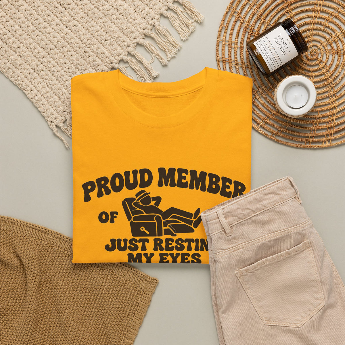 Resting My Eyes Club T-Shirt — "Proud Member of the Just Resting My Eyes Club" Graphic Tee