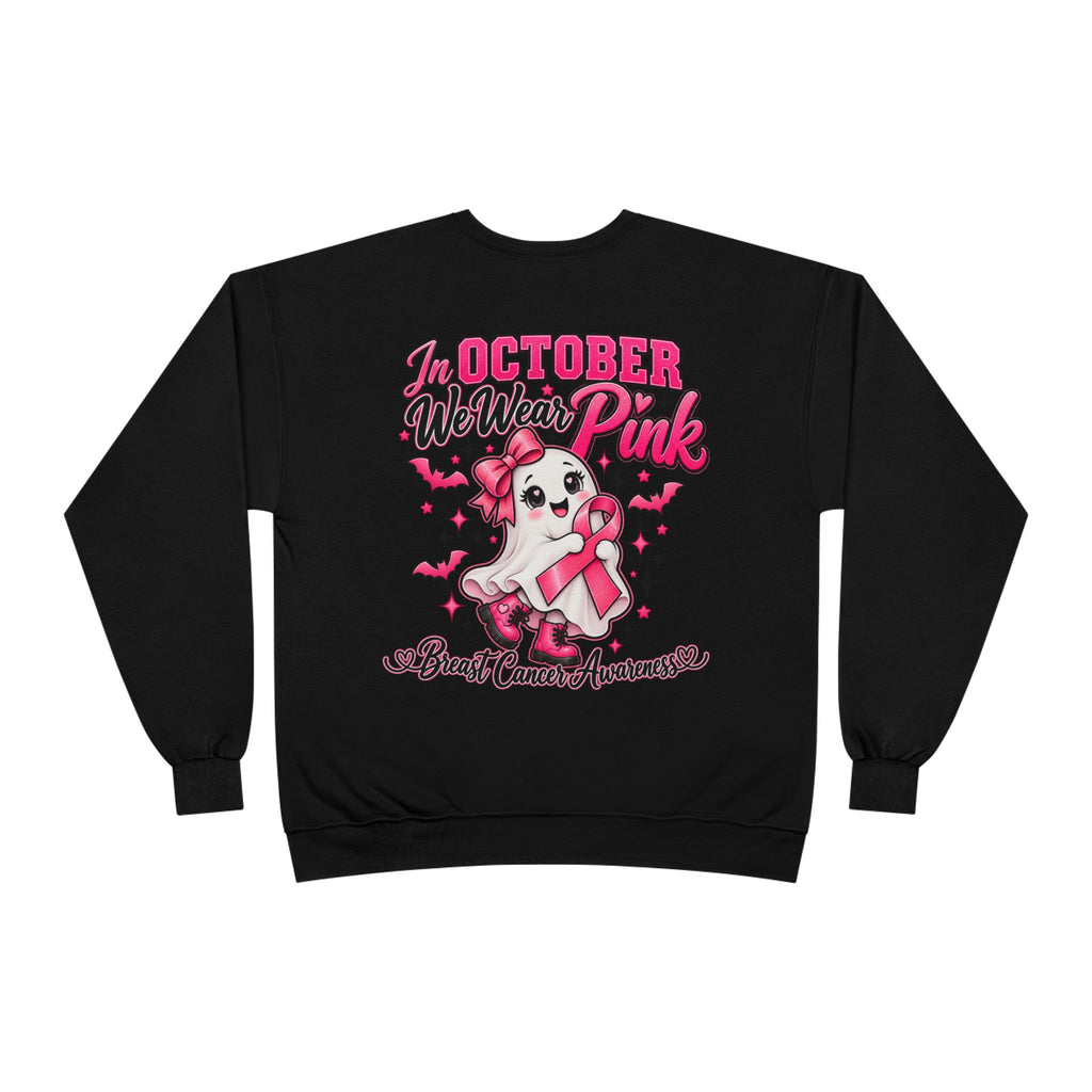 Breast Cancer Awareness Crewneck Sweatshirt – "In October We Wear Pink"