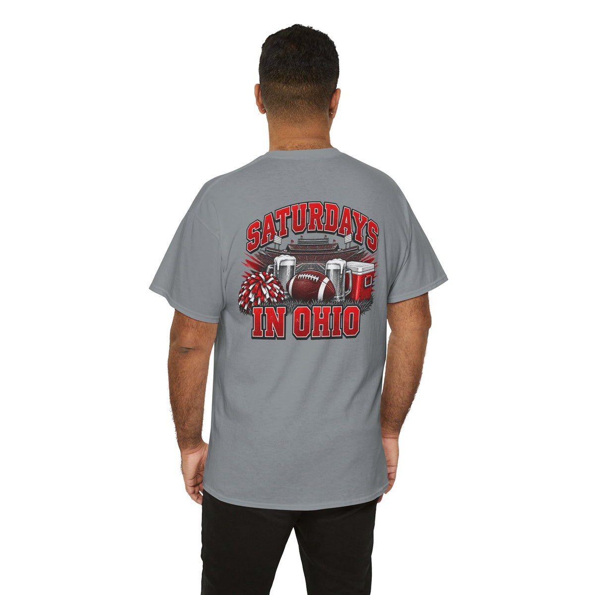 T-Shirt — Saturdays in Ohio Football & Tailgate Tee