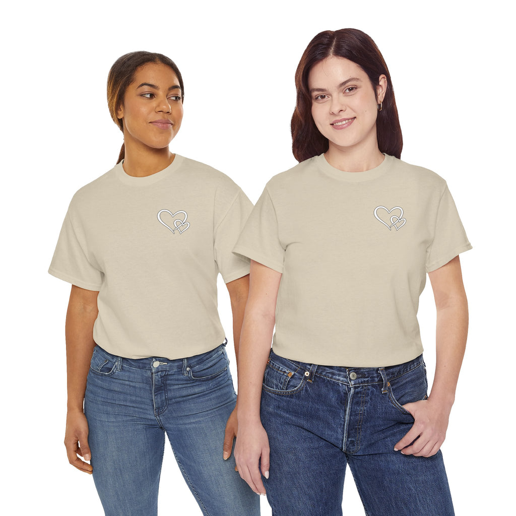 Inspirational Heart T-Shirt – "To the Person Behind Me: You Are Amazing, Beautiful and Enough" Motivational Tee