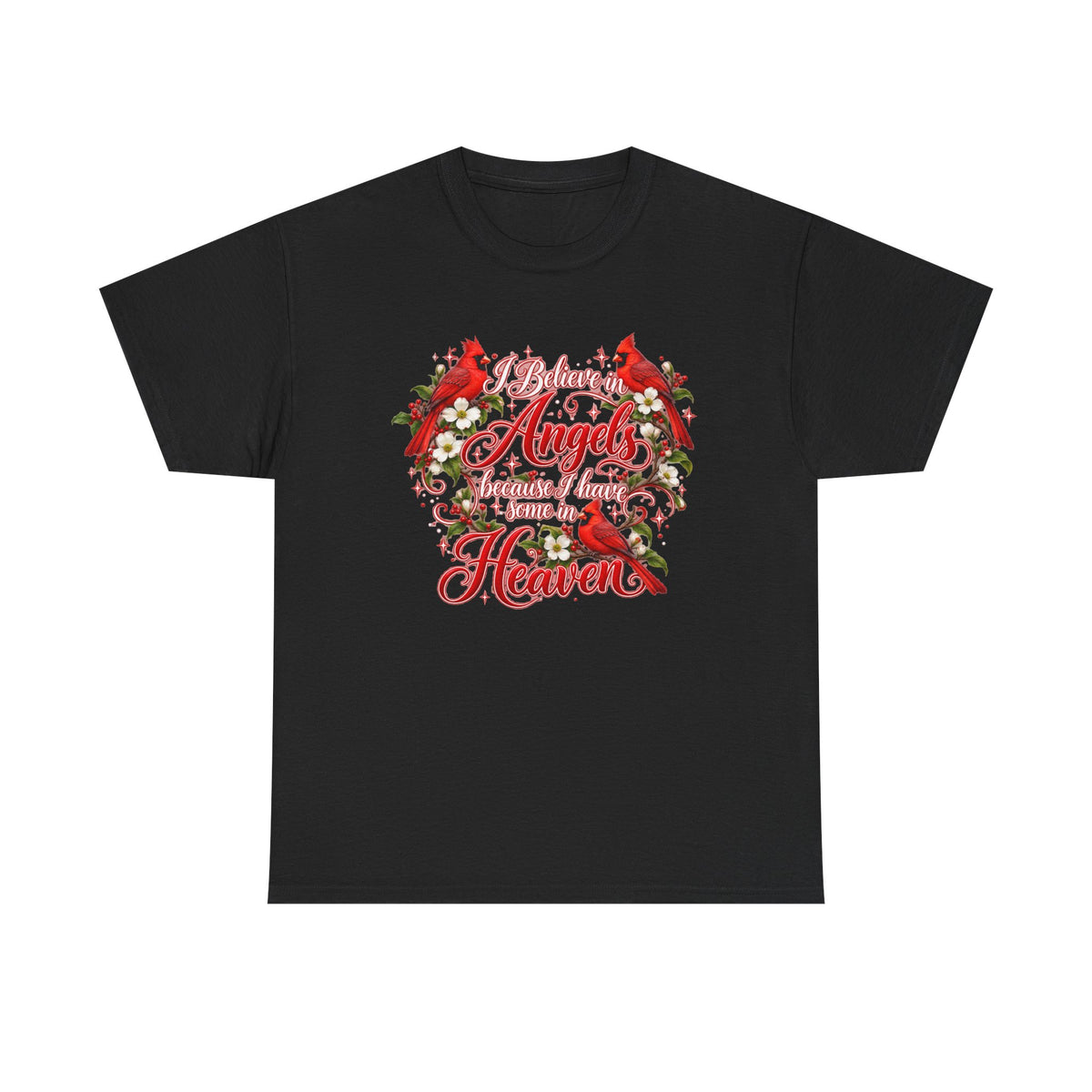 Angels from Heaven Cardinal Christmas T-Shirt