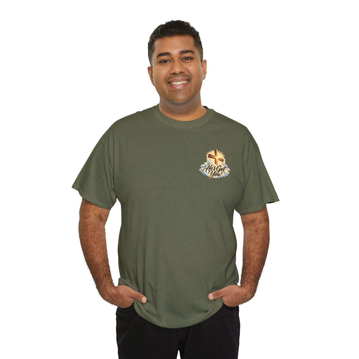 Don't Overthink It He's Got You Tee — Christian Cross Inspirational T‑Shirt