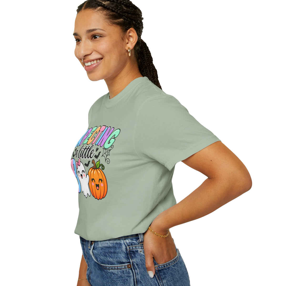 Expecting a Little Boo Maternity T-Shirt — Cute Halloween Pregnancy Tee
