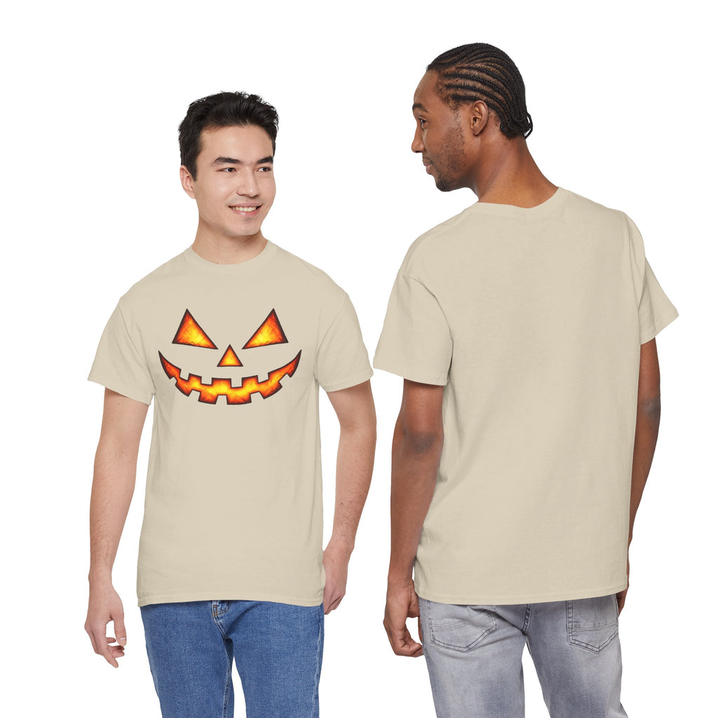 Jack-O'-Lantern Pumpkin Scary Face T-Shirt — Halloween Horror Costume Tee