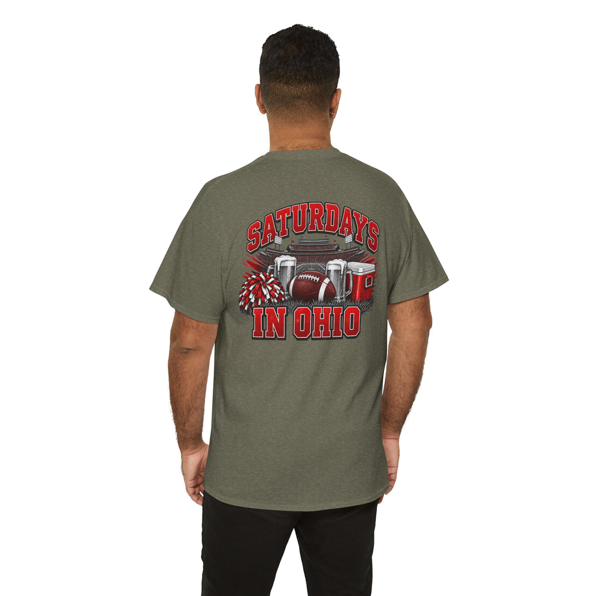 T-Shirt — Saturdays in Ohio Football & Tailgate Tee
