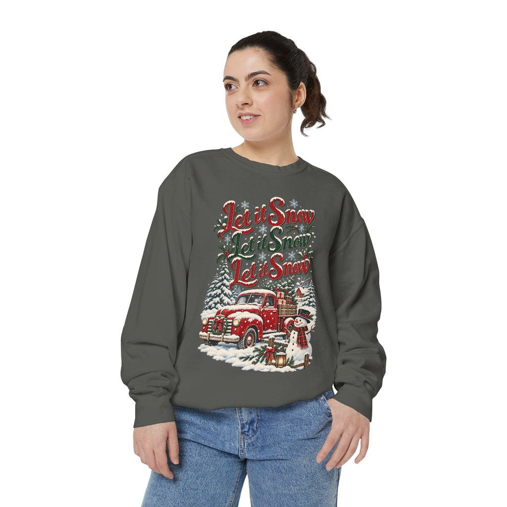 Let It Snow Vintage Truck Sweatshirt
