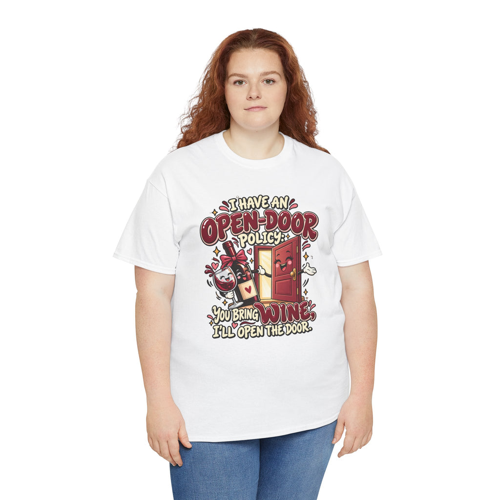 Open-Door Policy Wine Lover T-Shirt