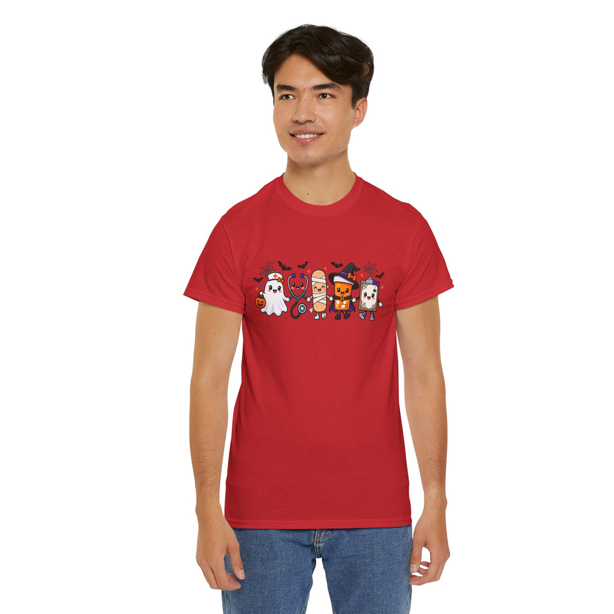 Halloween Candy Characters Tee — Cute Trick-or-Treat Ghosts & Candy Corn Shirt