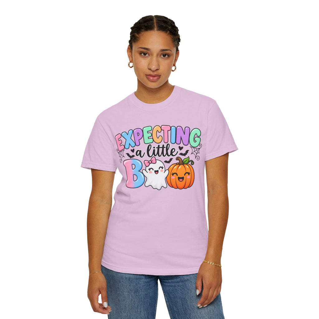 Expecting a Little Boo Maternity T-Shirt — Cute Halloween Pregnancy Tee