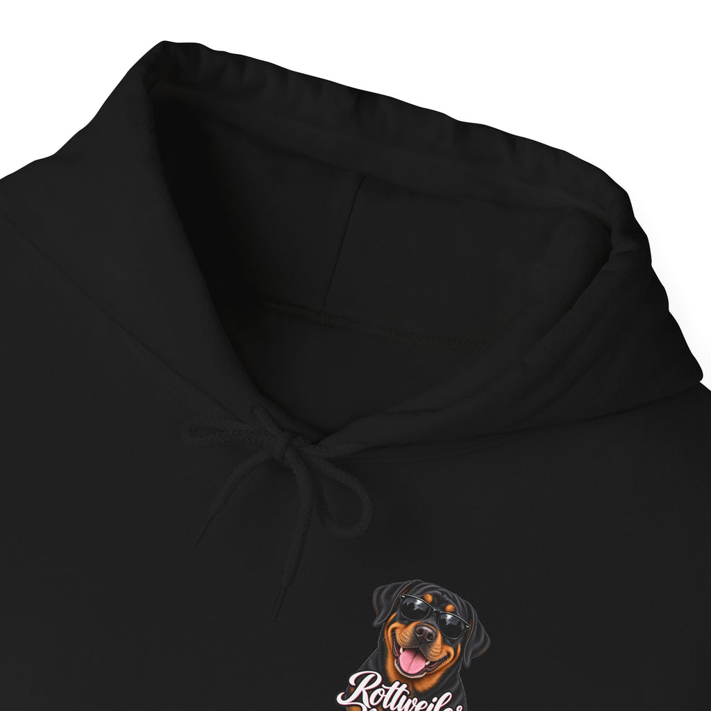 Rottweiler Mama Hoodie — Cute Rottie Portrait Pullover for Dog Moms
