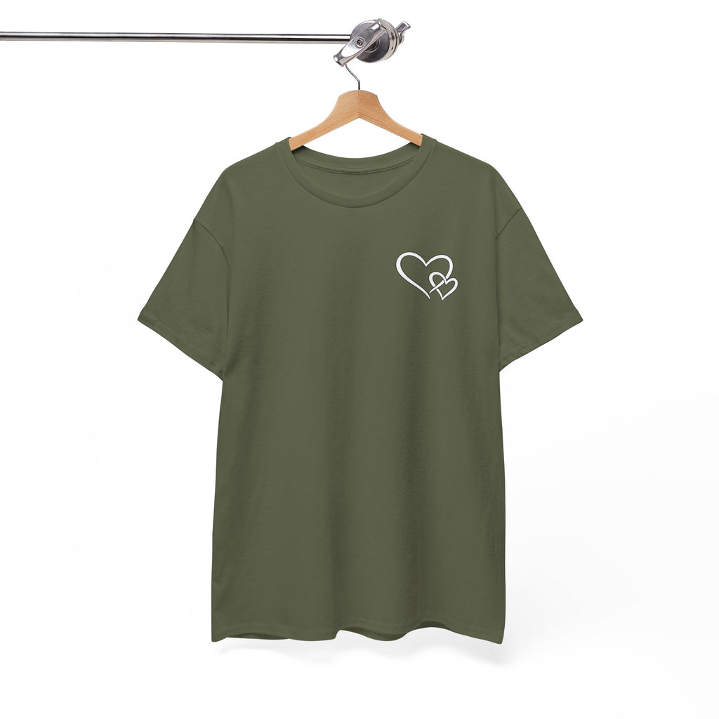 Inspirational Heart T-Shirt – "To the Person Behind Me: You Are Amazing, Beautiful and Enough" Motivational Tee