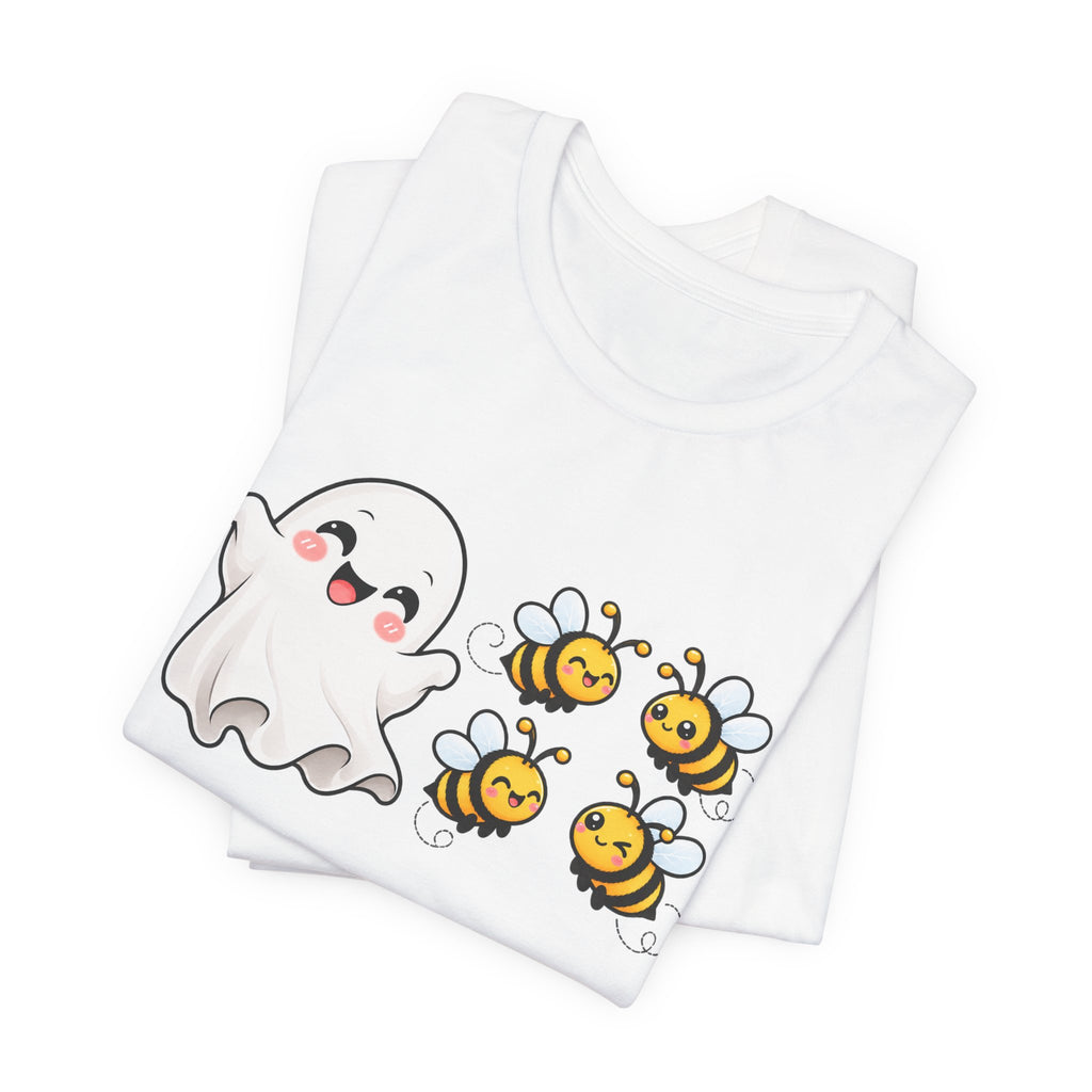 Boo & Bees Halloween Tee – Cute Ghost & Bee Shirt | Spooky Season Must-Have