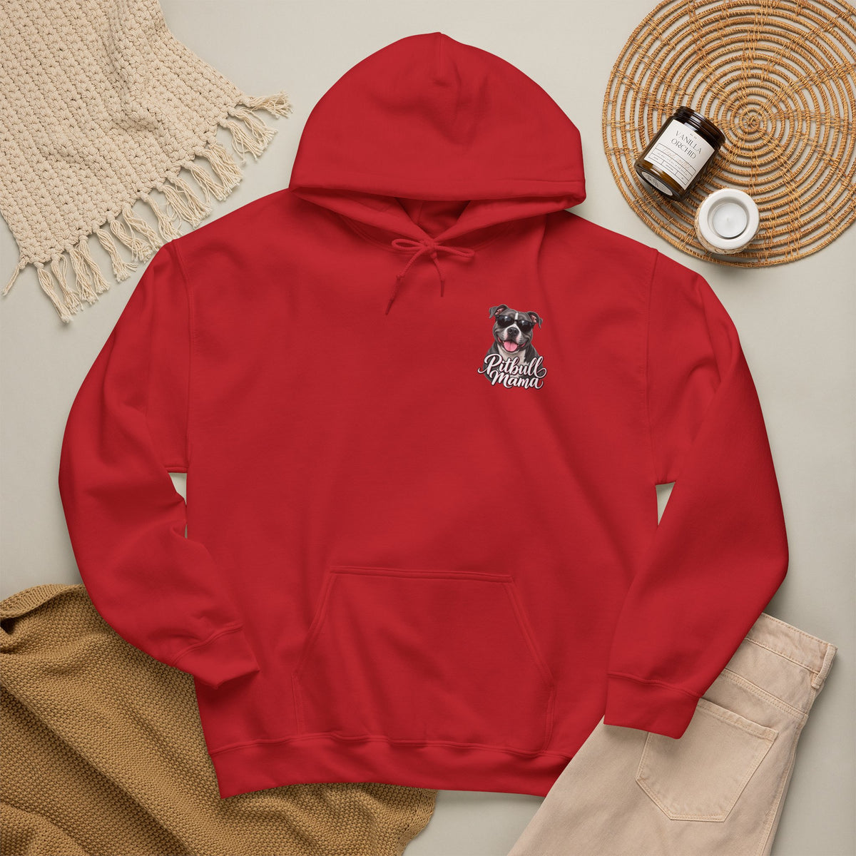 Pitbull Mama Hoodie — Cute Pitbull Dog Mom Pullover