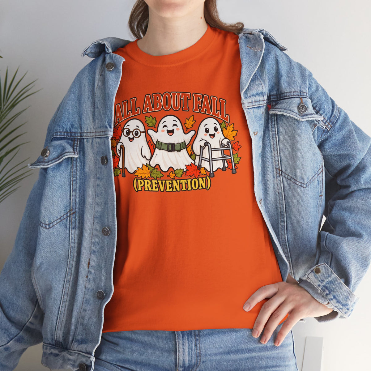 All About Fall (Prevention) Ghost Tee — Cute Halloween Autumn T-Shirt