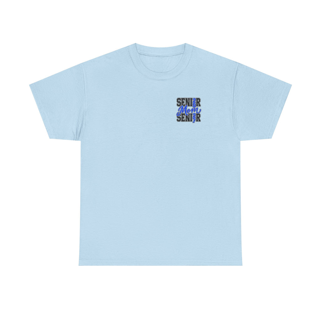 Senior Mom 2027 T-Shirt — Back Print Proud Senior Parent Tee