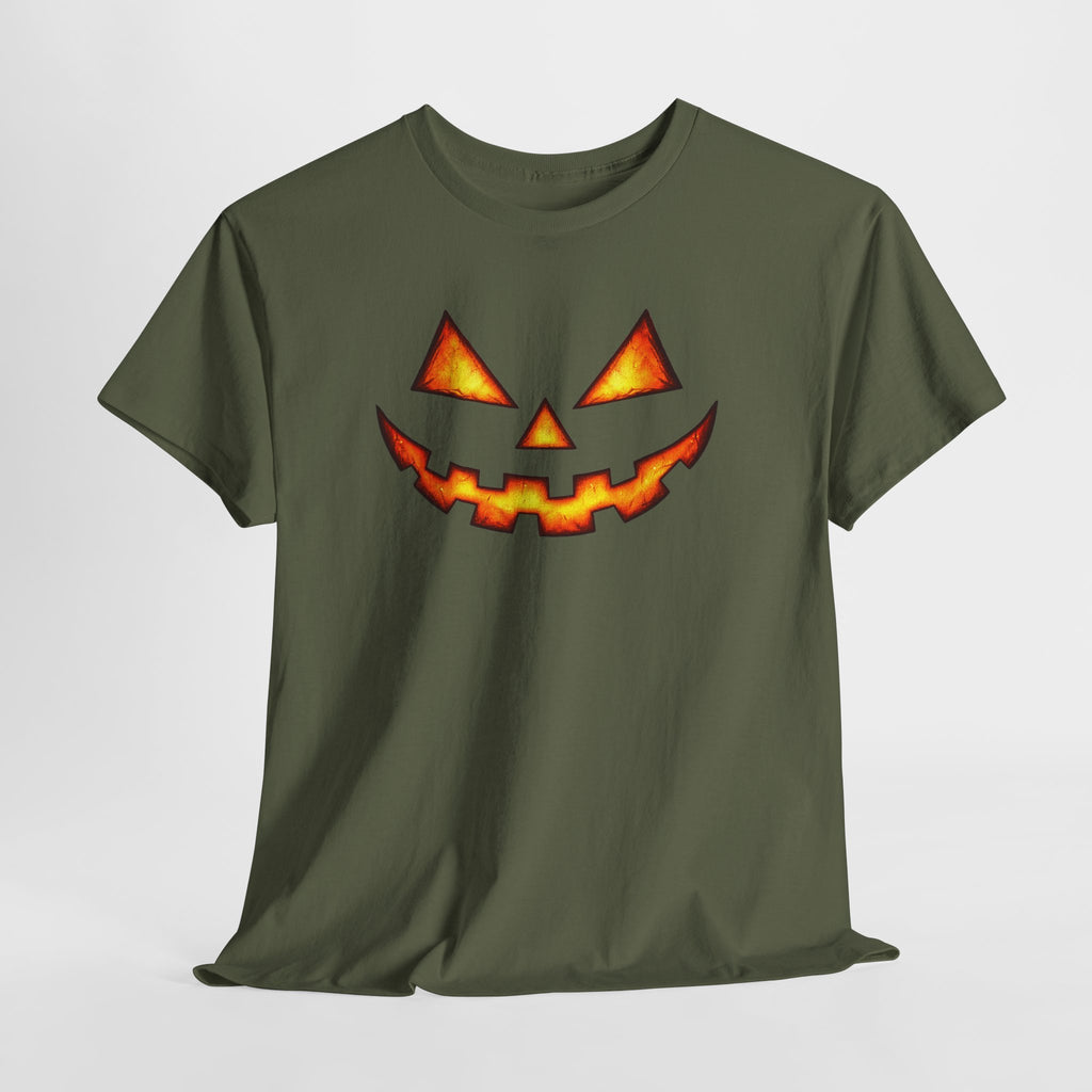 Jack-O'-Lantern Pumpkin Scary Face T-Shirt — Halloween Horror Costume Tee