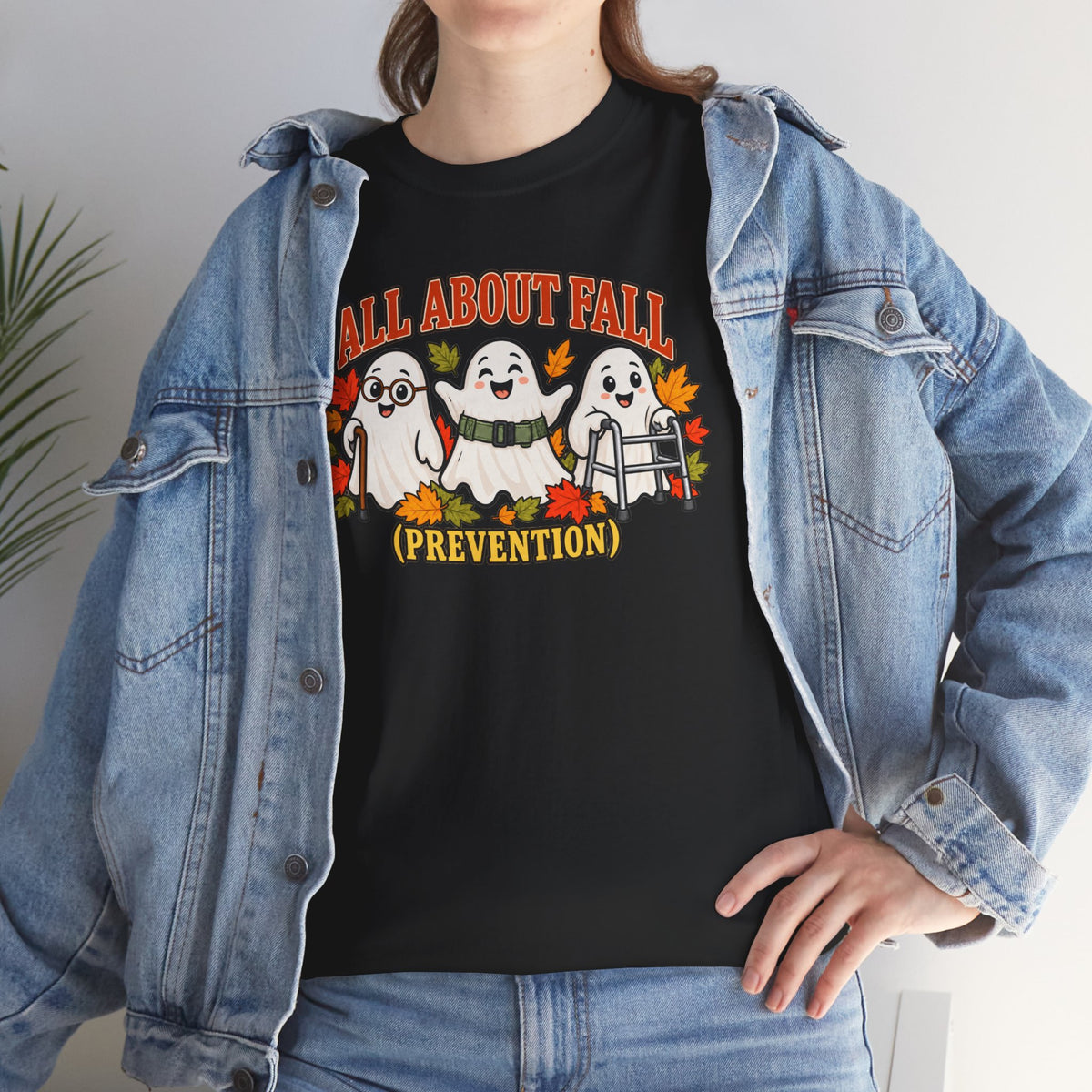 All About Fall (Prevention) Ghost Tee — Cute Halloween Autumn T-Shirt