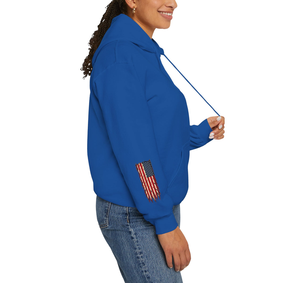 One Nation Under God Patriotic Cross Hoodie