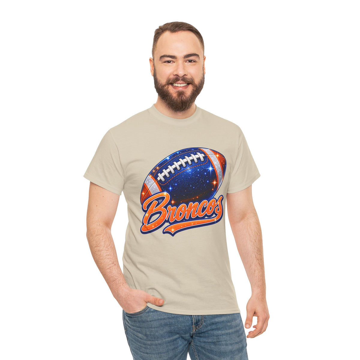 Broncos Football T-Shirt — Galaxy Football Graphic Tee