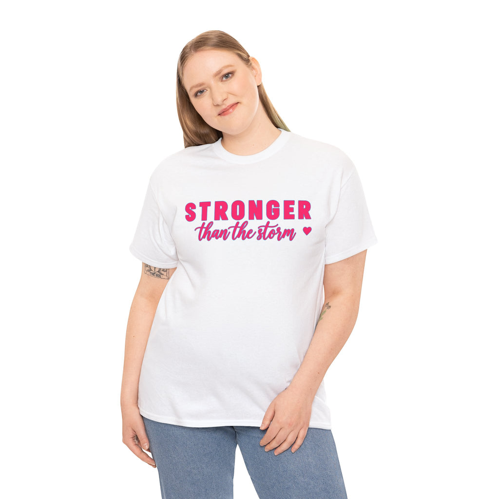 Stronger Than the Storm Tee - Inspirational Women's Resilience T-Shirt