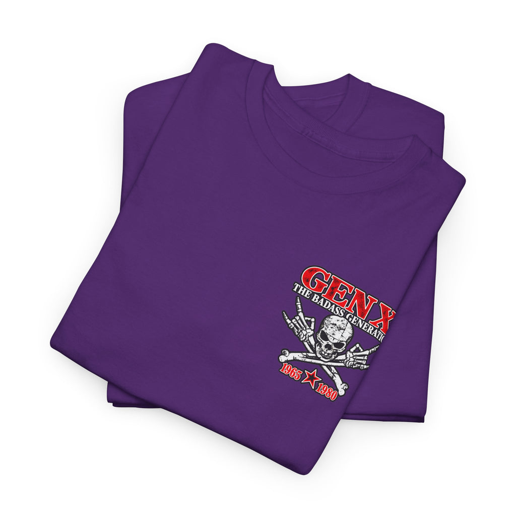 Gen X T‑Shirt — "The Badass Generation" Skull & Crossbones Retro Tee